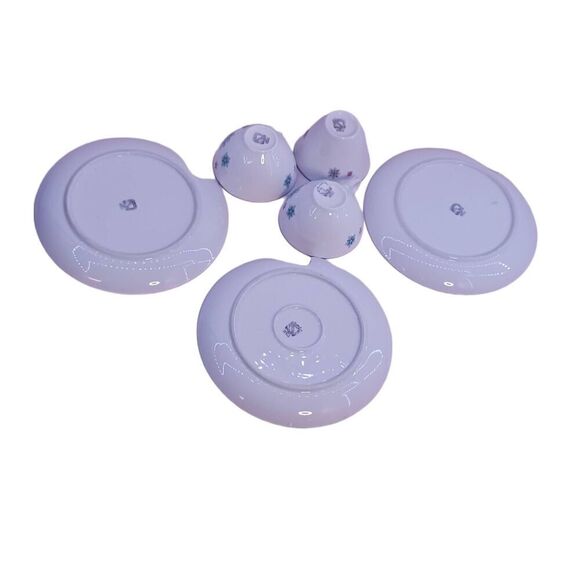 Snack Plates Shafford Japan VTG MCM Atomic Starburst Cup Snowflake Set - Picture 9 of 13